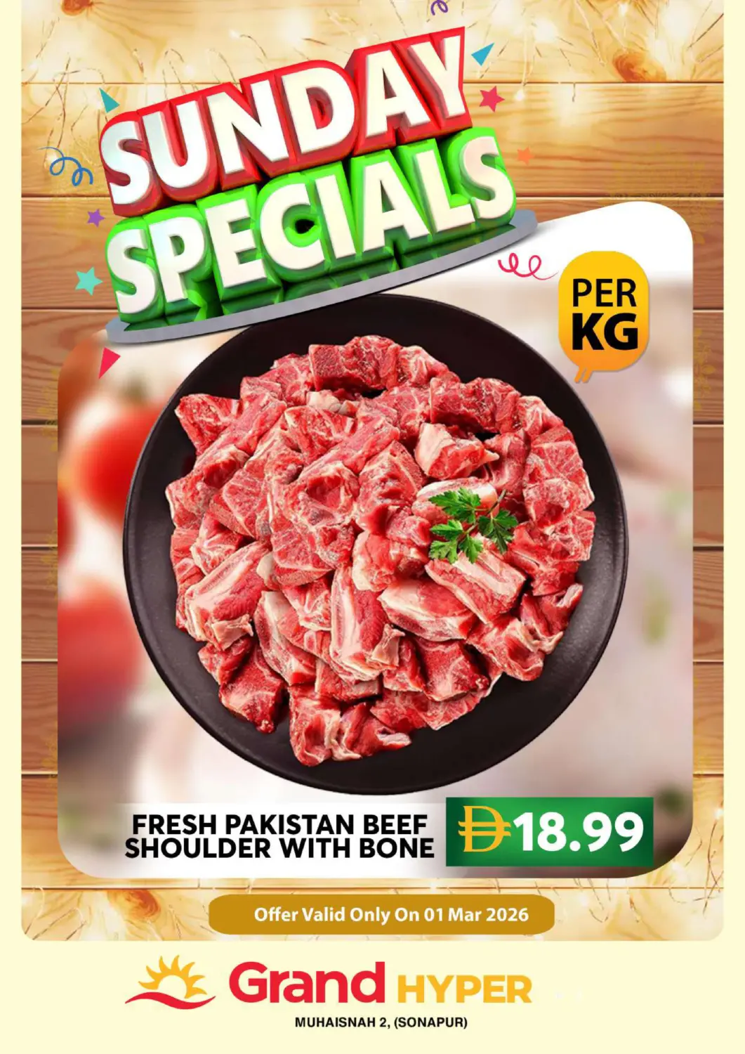 UAE - Dubai Grand Hyper Market offers in D4D Online. Muhaisnah 2, (Sonapur). . Only On 1st March