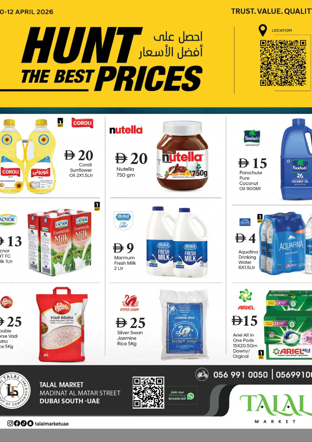 UAE - Dubai TALAL MARKET offers in D4D Online. Madinat Al Matar Street - Dubai South. . Till 12th April