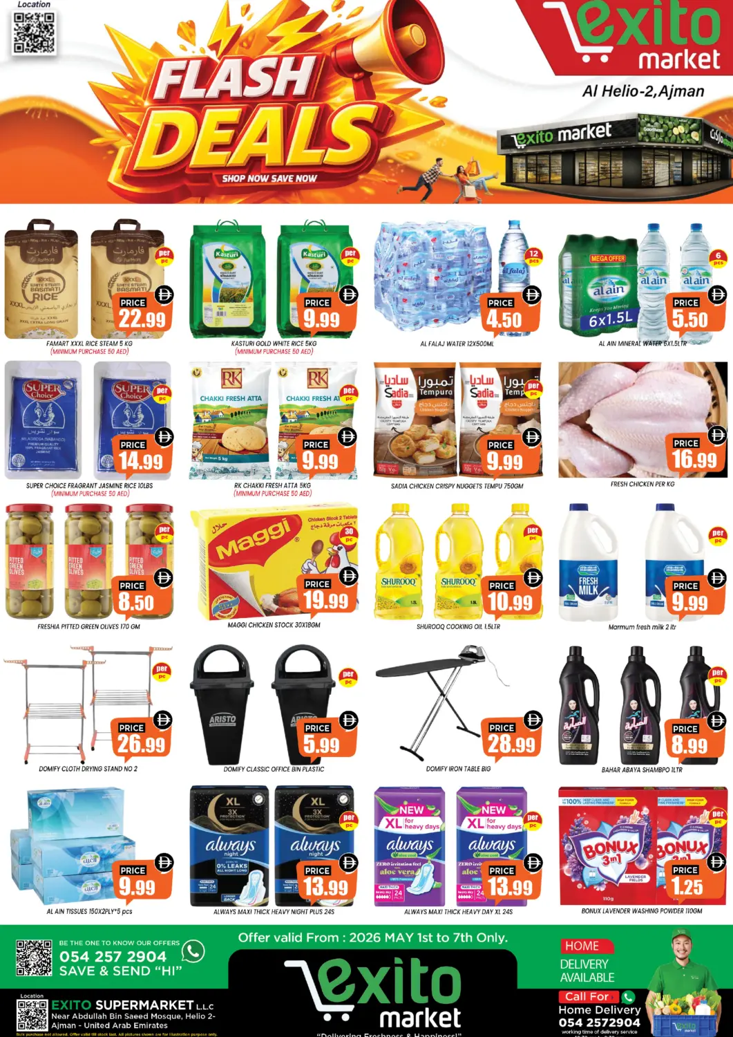 UAE - Sharjah / Ajman Exito Supermarket offers in D4D Online. Flash Deals. . Till 7th May