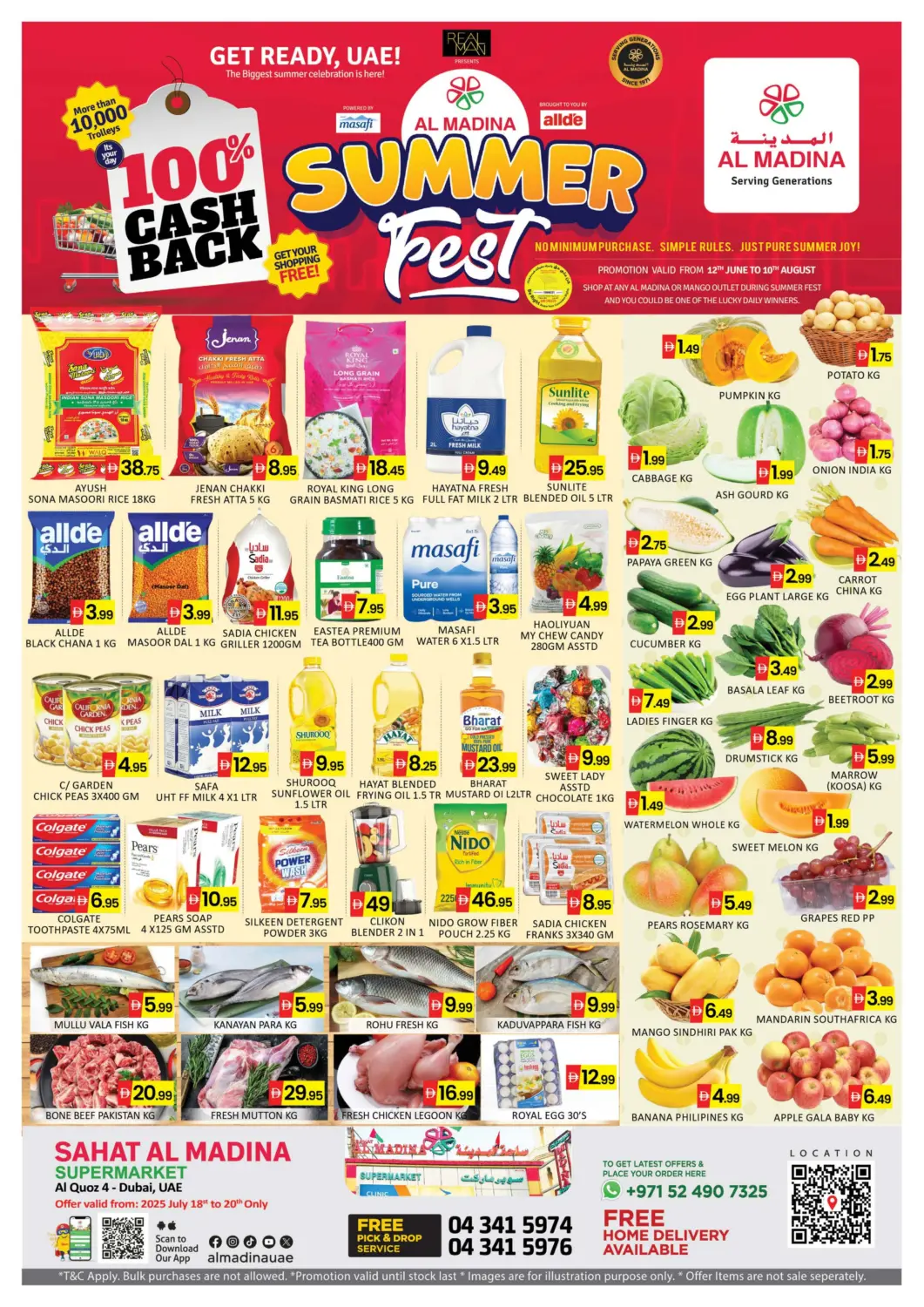 UAE - Dubai Al Madina  offers in D4D Online. SAHAT Al Madina -Al Quoz. . Till 20th July