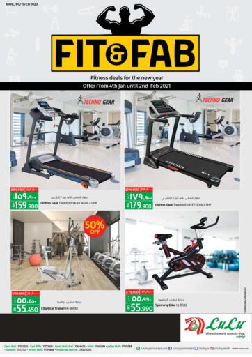 Bahrain LuLu Hypermarket offers in D4D Online. FIT & FAB. Shop from LuLu Hypermarket and get Amazing deals On Fitness Equipments. Offer Valid Till 2nd February 2021.
Enjoy Shopping!. Till 02nd February
