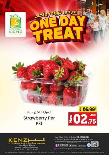 UAE - Sharjah / Ajman Kenz Hypermarket offers in D4D Online. One Day Treat. . Only On 24th January