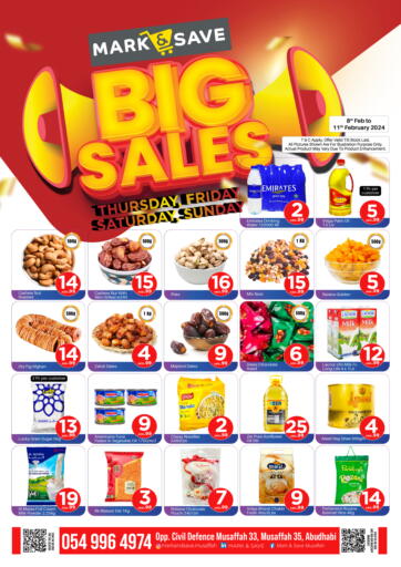 UAE - Abu Dhabi Mark & Save offers in D4D Online. Big Sale. . Till 11th February
