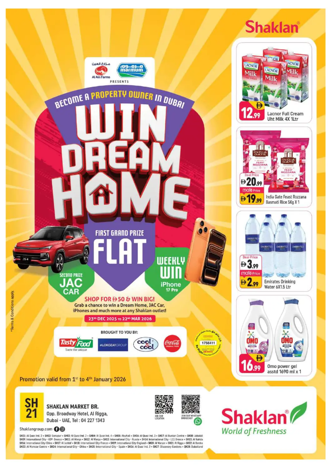 UAE - Dubai Shaklan  offers in D4D Online. Al Rigga, Dubai. . Till 4th January