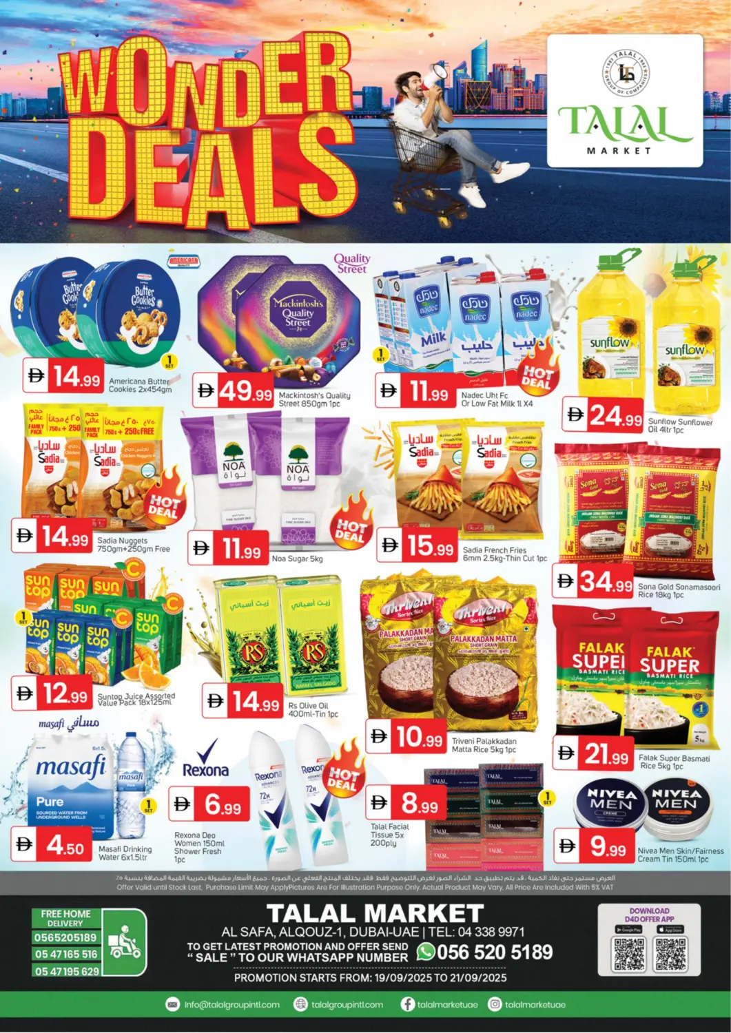 UAE - Dubai TALAL MARKET offers in D4D Online. Al Safa, Al Qouz 1 - Dubai. . Till 21st September