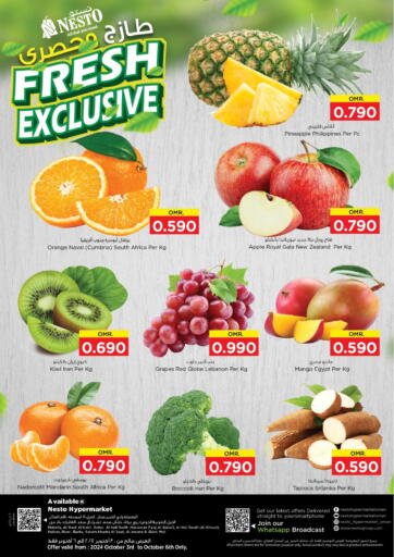 Oman - Muscat Nesto Hyper Market   offers in D4D Online. Fresh Exclusive. . Till 6th October