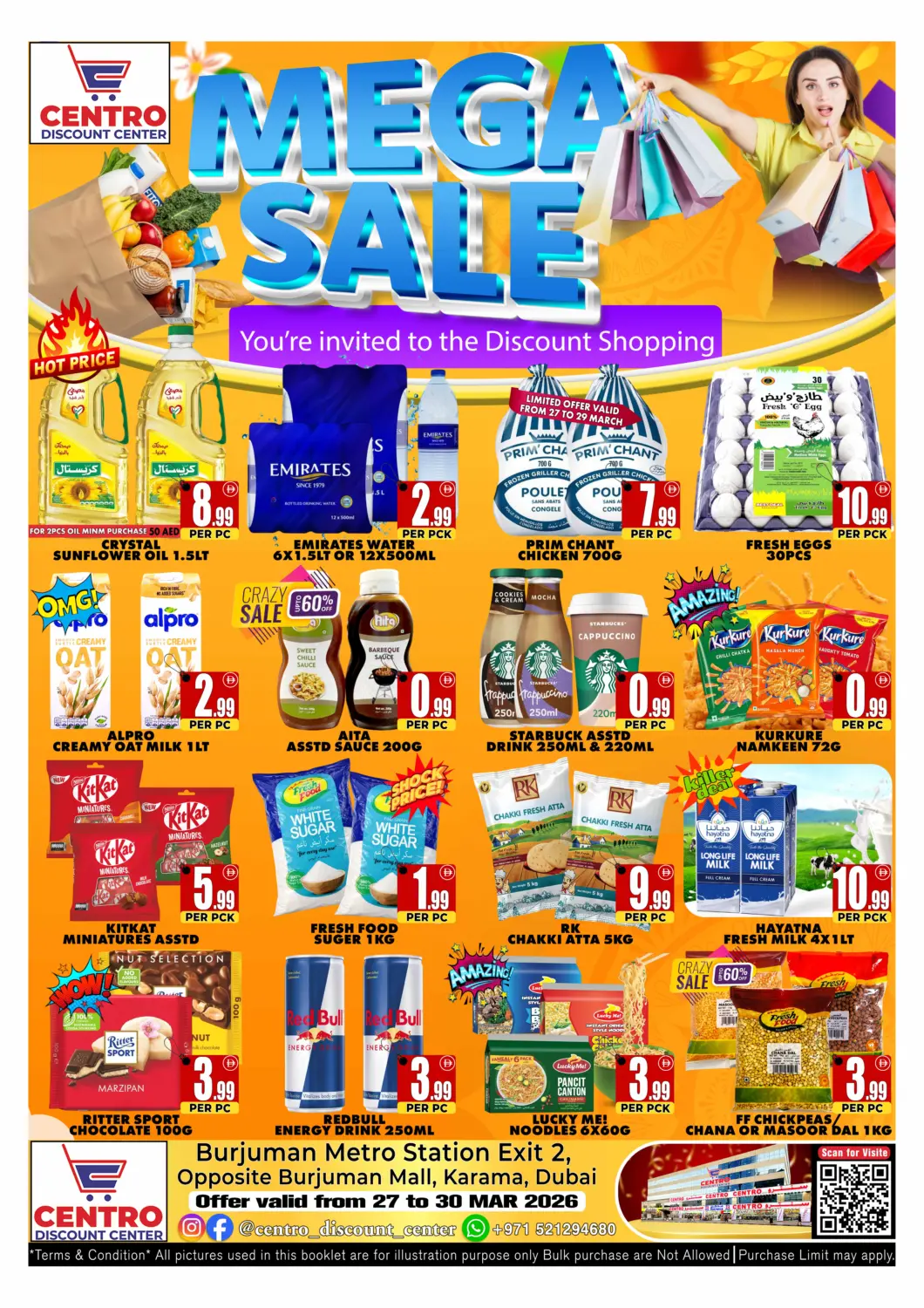 UAE - Dubai Centro Discount Center offers in D4D Online. Mega Sale. . Till 30th March