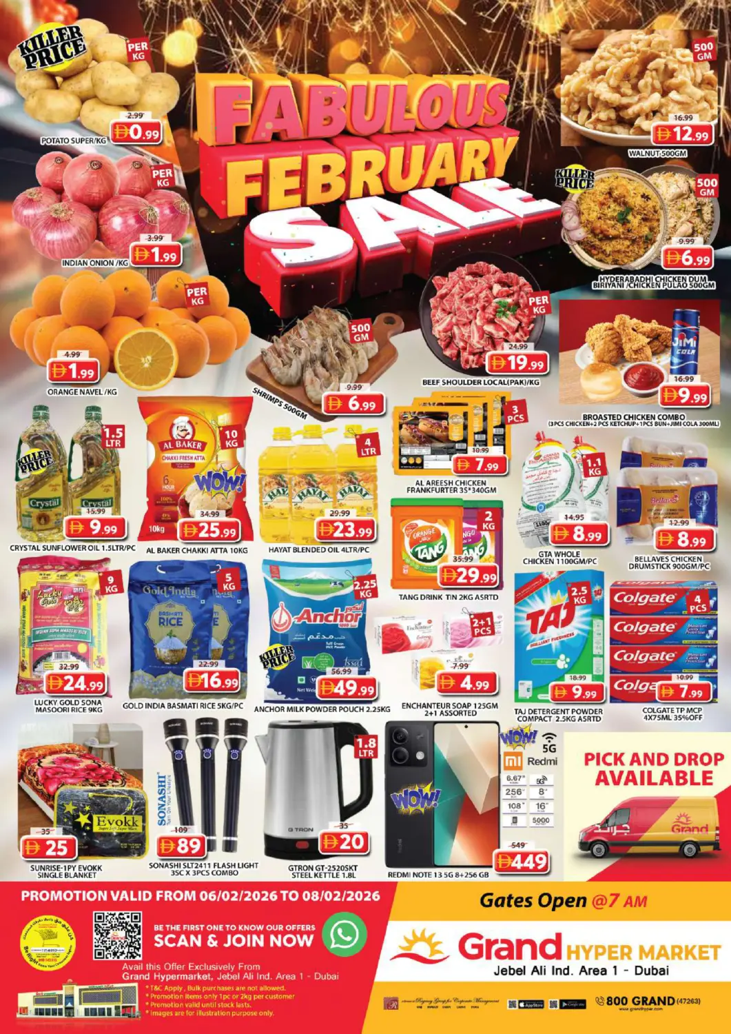 UAE - Dubai Grand Hyper Market offers in D4D Online. Jabel Ali industrial Area 1 - Dubai. . Till 8th February