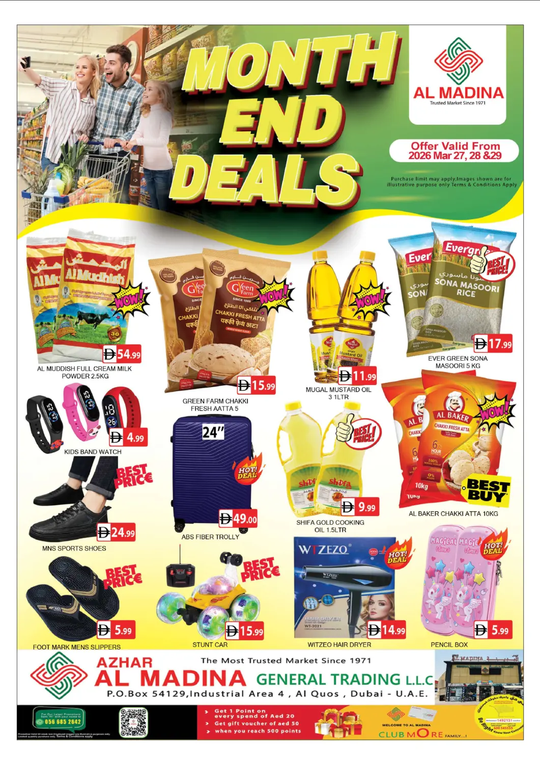 UAE - Dubai AL MADINA (Dubai) offers in D4D Online. Azhar GT - Al Qouz. . Till 29th April