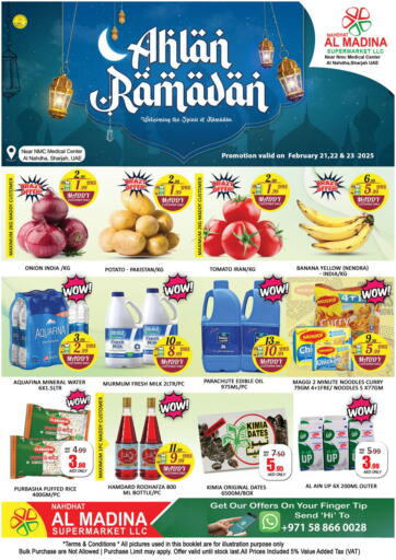 UAE - Sharjah / Ajman Al Madina  offers in D4D Online. Al Nahda, Sharjah. . Till 23rd February