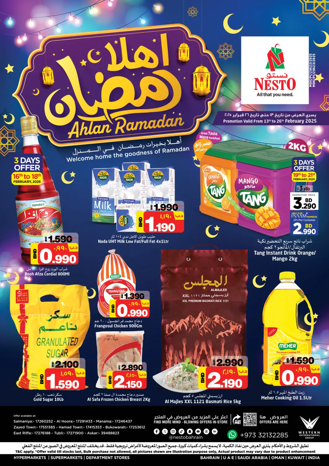 Bahrain NESTO  offers in D4D Online. Ahlan Ramadan. . Till 26th February