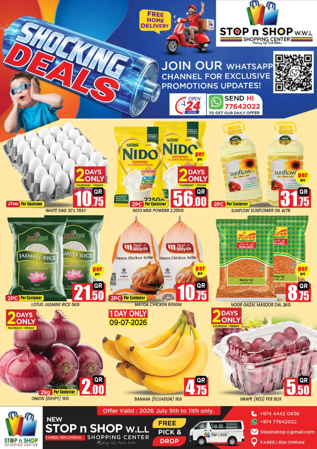 Qatar - Doha New Stop n Shop @Fereej Bin Omran offers in D4D Online. Shocking Deals. . Till 11th July