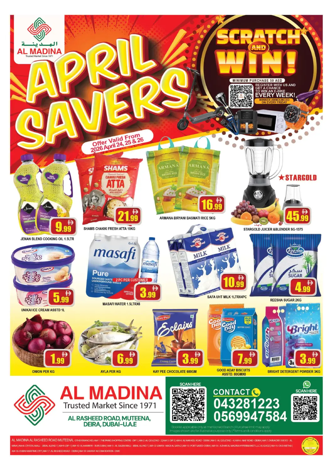 UAE - Dubai AL MADINA (Dubai) offers in D4D Online. Muteena, Deira- Dubai. . Till 26th April
