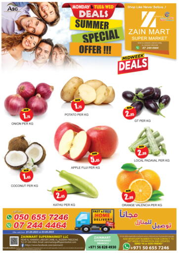 UAE - Ras al Khaimah Zain Mart Supermarket offers in D4D Online. Midweek Deals. . Till 3rd May