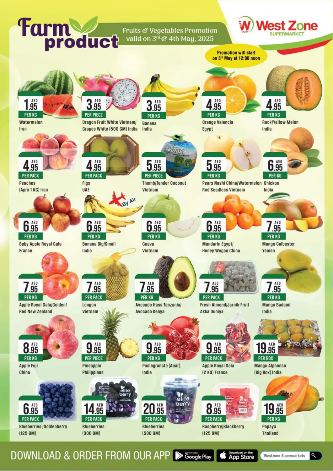 UAE - Sharjah / Ajman West Zone Supermarket offers in D4D Online. Farm Product. . Till 4th May