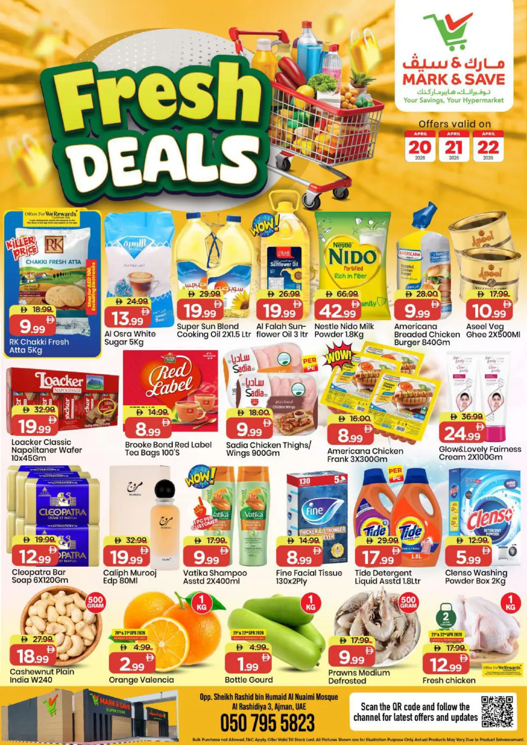 UAE - Sharjah / Ajman Mark & Save offers in D4D Online. Rashidiya 3-Ajman. . Till 22nd April
