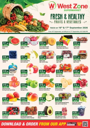 Fresh & Healthy Fruits & Vegetables