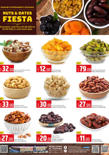 Qatar - Al Shamal Rawabi Hypermarkets offers in D4D Online. Nuts & Dates Fiesta @ Izghawa. . Till 2nd September