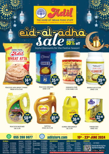 UAE - Sharjah / Ajman Adil Supermarket offers in D4D Online. Eid Al Adha Sale. . Till 23rd June