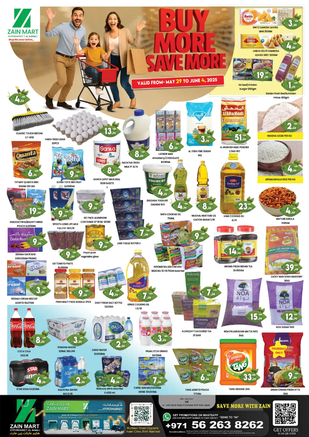 UAE - Ras al Khaimah Zain Mart Supermarket offers in D4D Online. Buy More Save More. . Till 4th June