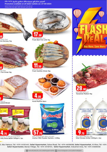 Qatar - Al Shamal Safari Hypermarket offers in D4D Online. Fresh Deals. . Only On 27th Septemeber