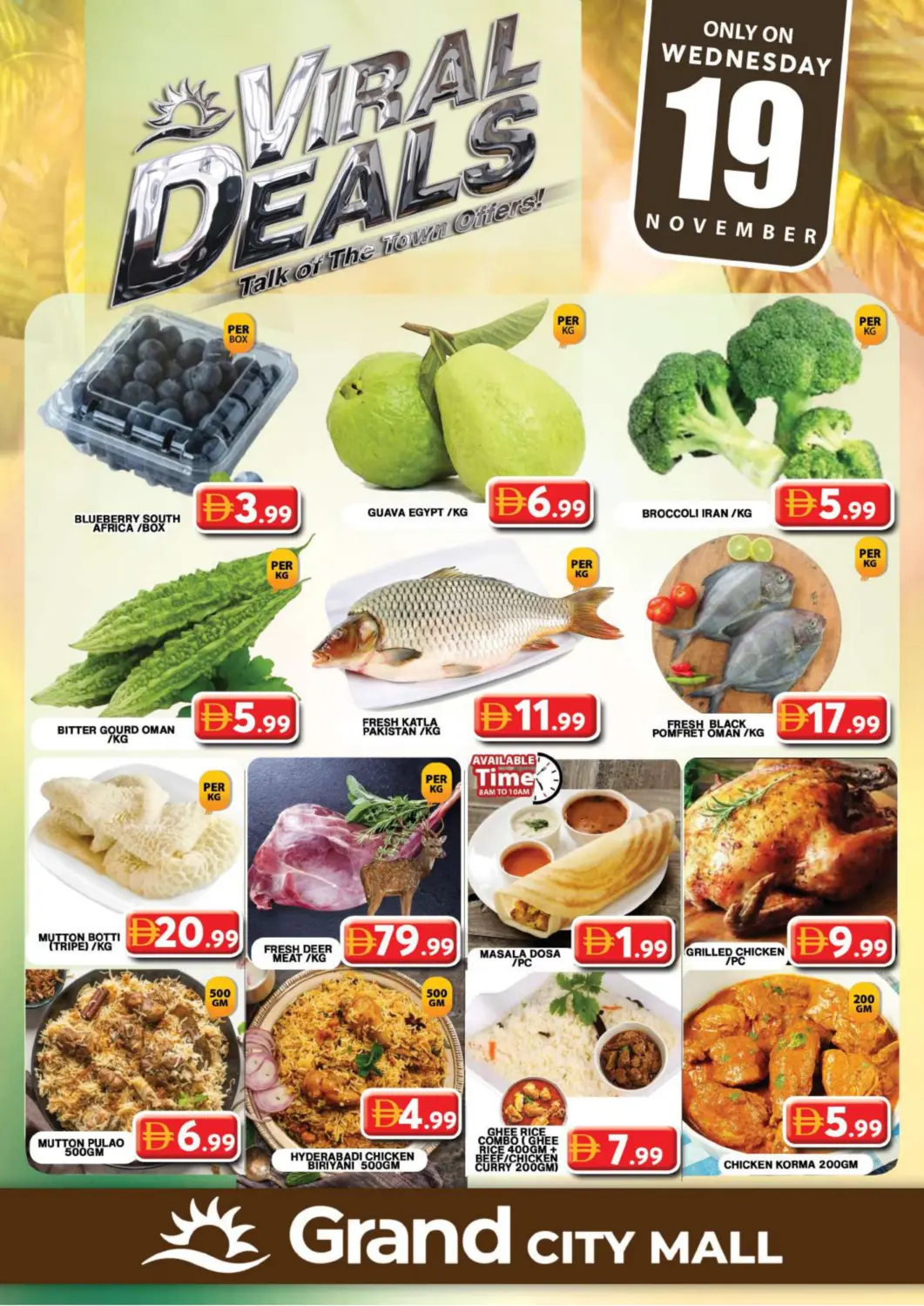 UAE - Dubai Grand Hyper Market offers in D4D Online. Grand City Mall, Dubai. . Only On 19th November