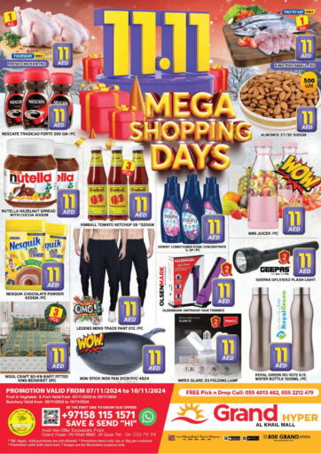 UAE - Dubai Grand Hyper Market offers in D4D Online. Al Khail Mall - Dubai. . Till 10th November