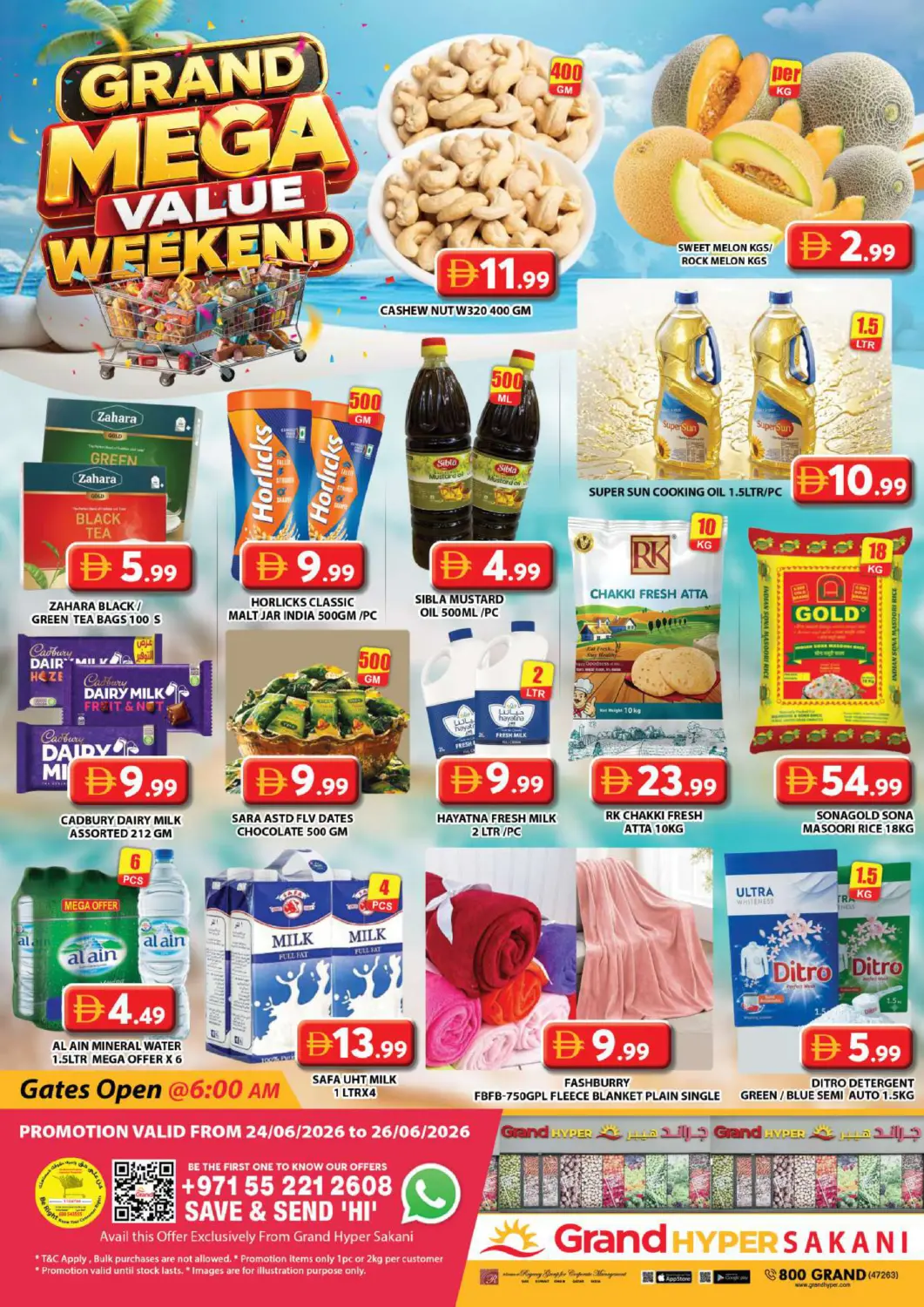 UAE - Dubai Grand Hyper Market offers in D4D Online. Grand Hyper Sakani. . Till 26th July