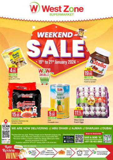 UAE - Sharjah / Ajman West Zone Supermarket offers in D4D Online. Weekend Sale. . Till 21st January