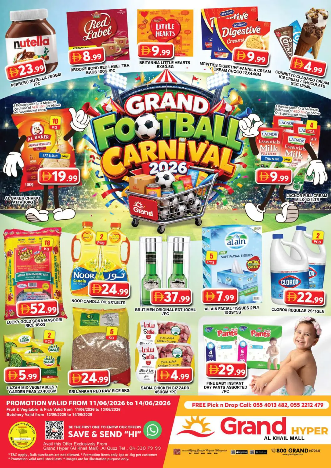 UAE - Dubai Grand Hyper Market offers in D4D Online. Al Khail Mall- Dubai. . Till 14th June