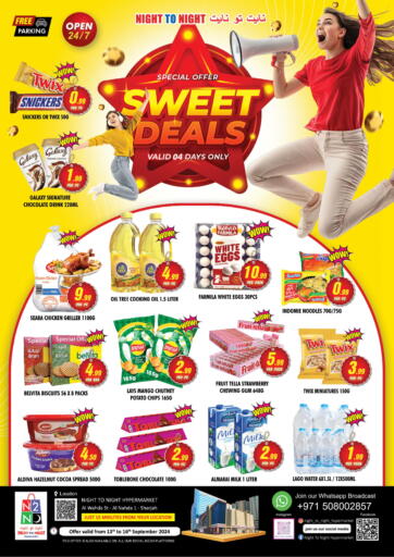 UAE - Sharjah / Ajman NIGHT TO NIGHT DEPARTMENT STORE offers in D4D Online. Sweet Deals. . Till 16th September