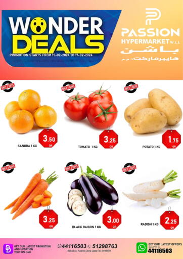Qatar - Al Khor Passion Hypermarket offers in D4D Online. Wonder Deals. . Till 17th February