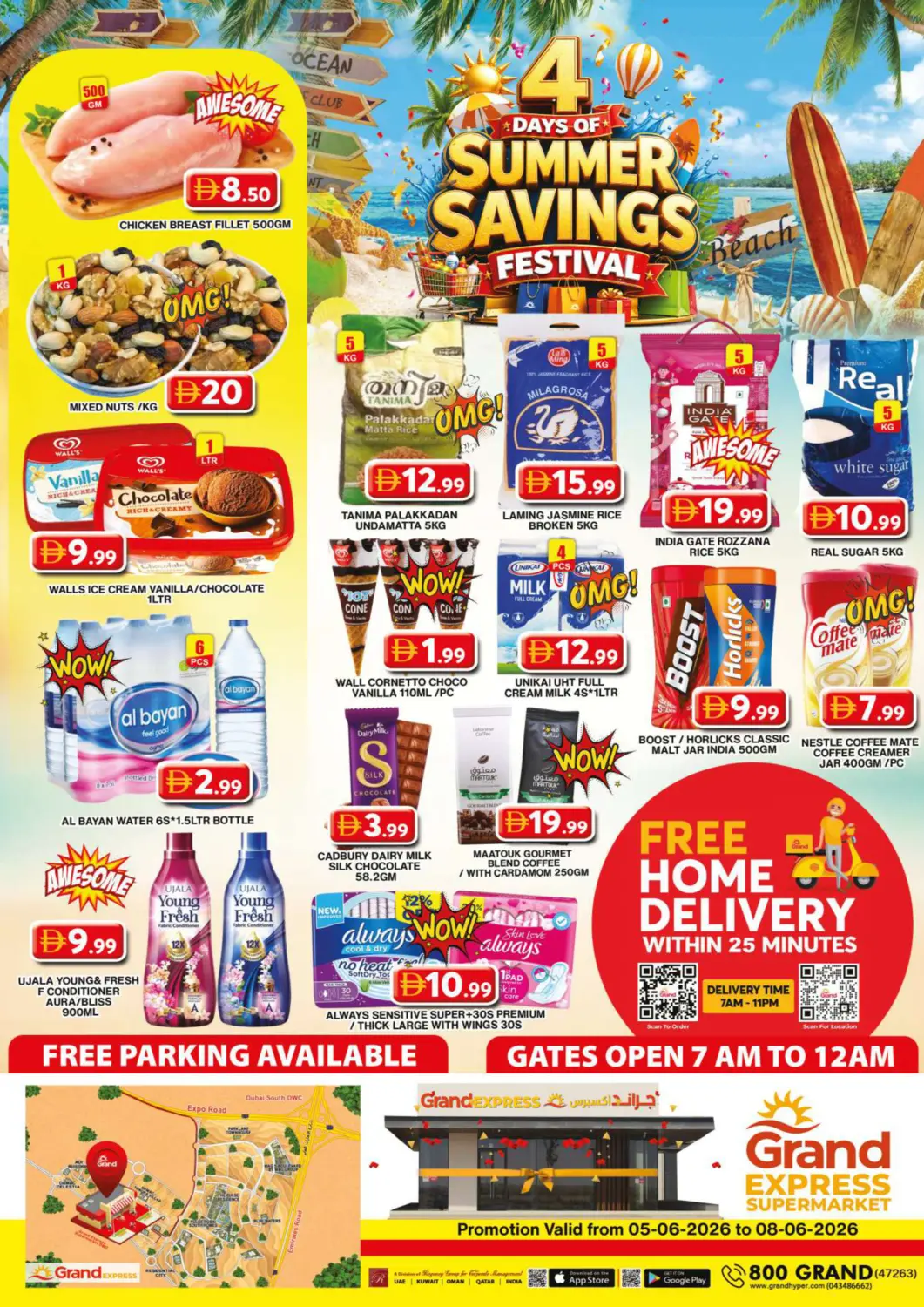 UAE - Dubai Grand Hyper Market offers in D4D Online. Grand expess supermarket. . Till 8th june