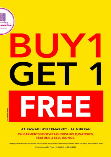 Buy 1 Get 1 Free @ All Murrah