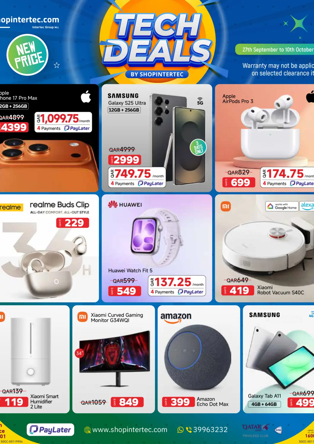 Qatar - Al-Shahaniya Intertec Group WLL offers in D4D Online. Tech Deals. . Till 10th October