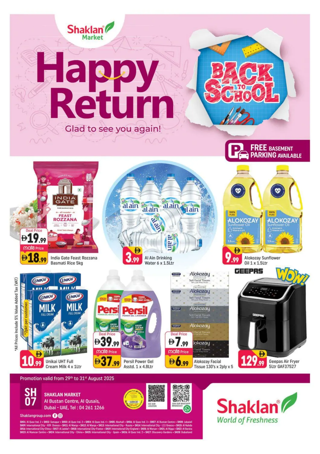 UAE - Dubai Shaklan  offers in D4D Online. Al Bustan Centre, Al Qusais, Dubai. . Till 31st August