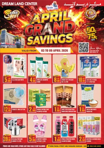 April Grand Savings