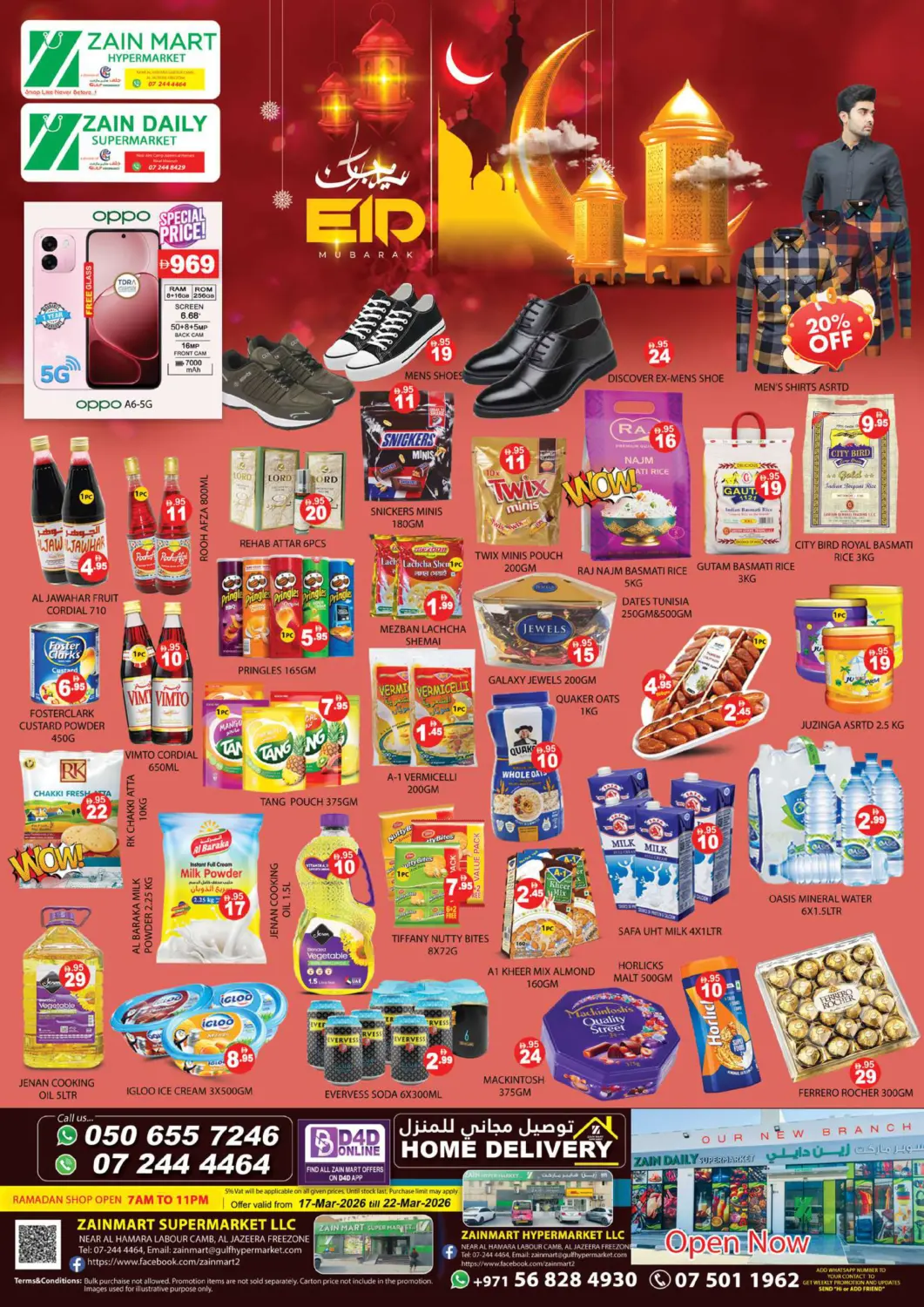 UAE - Ras al Khaimah Zain Mart Supermarket offers in D4D Online. EId Mubarak. . Till 22nd March