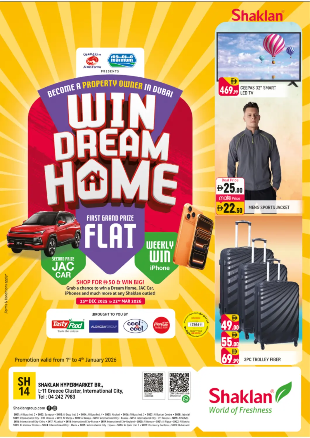 UAE - Dubai Shaklan  offers in D4D Online. L-11 Greece Cluster, IC- Dubai. . Till 4th January