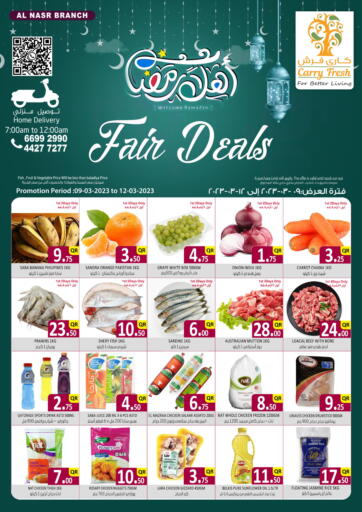 Qatar - Umm Salal Carry Fresh Hypermarket offers in D4D Online. Fair Deals @ Al Nasr. . Till 12th March