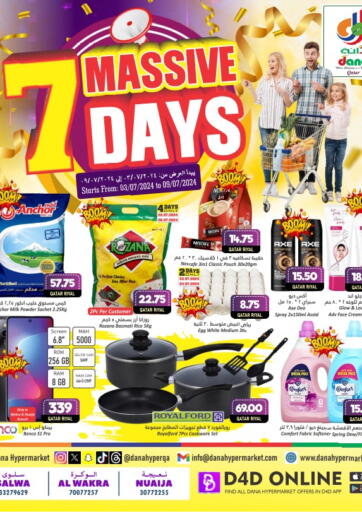 Qatar - Al Rayyan Dana Hypermarket offers in D4D Online. 7 Massive Days. . Till 9th July