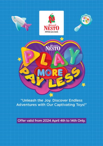 UAE - Dubai Nesto Hypermarket offers in D4D Online. Play More Pay Less. . Till 14th April