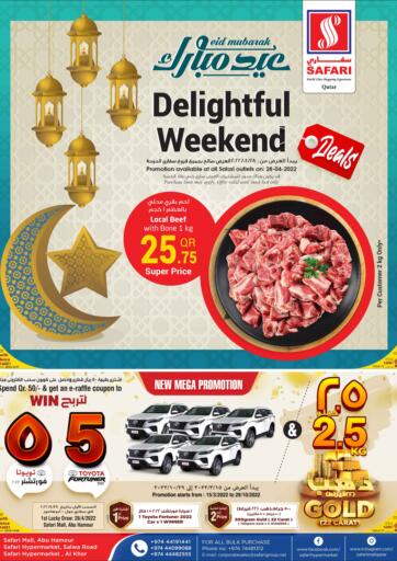 Qatar - Doha Safari Hypermarket offers in D4D Online. Delightful Weekend. . Only on 28th April