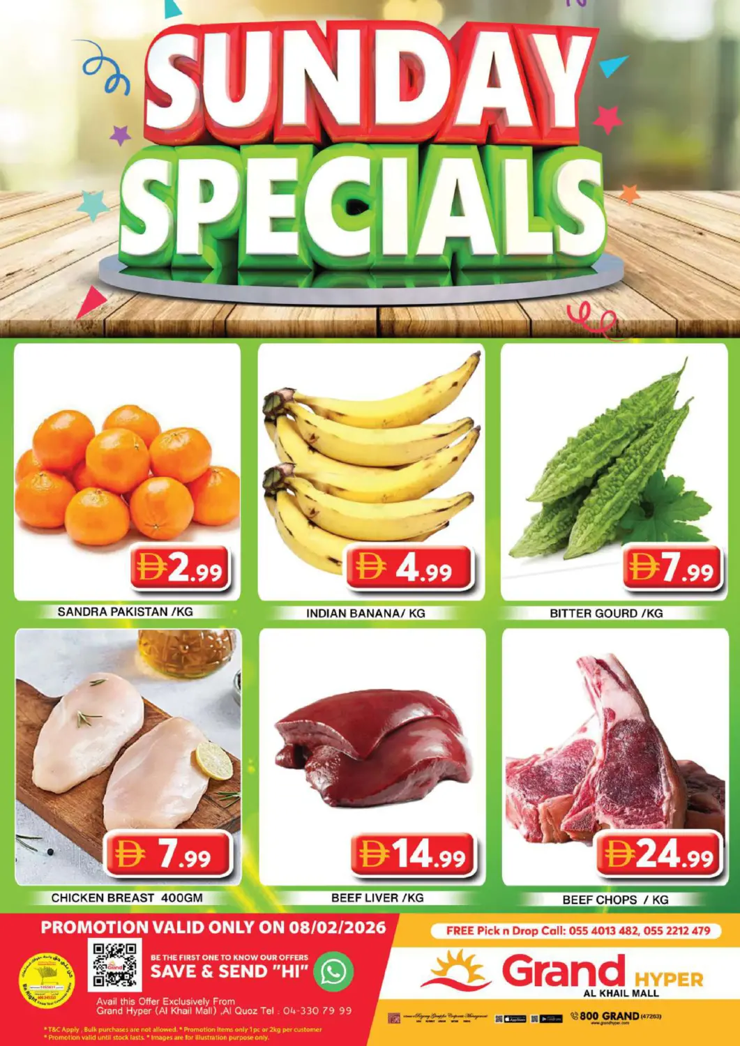 UAE - Dubai Grand Hyper Market offers in D4D Online. Al Khail Mall - Dubai. . Only On 8th February