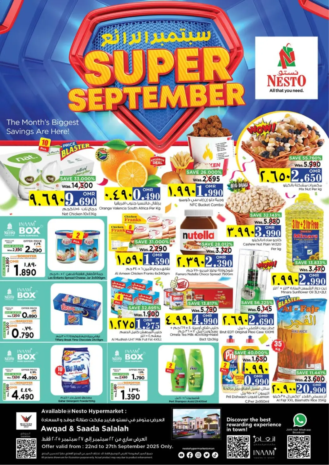 Oman - Salalah Nesto Hyper Market   offers in D4D Online. Super September. . Till 27th September