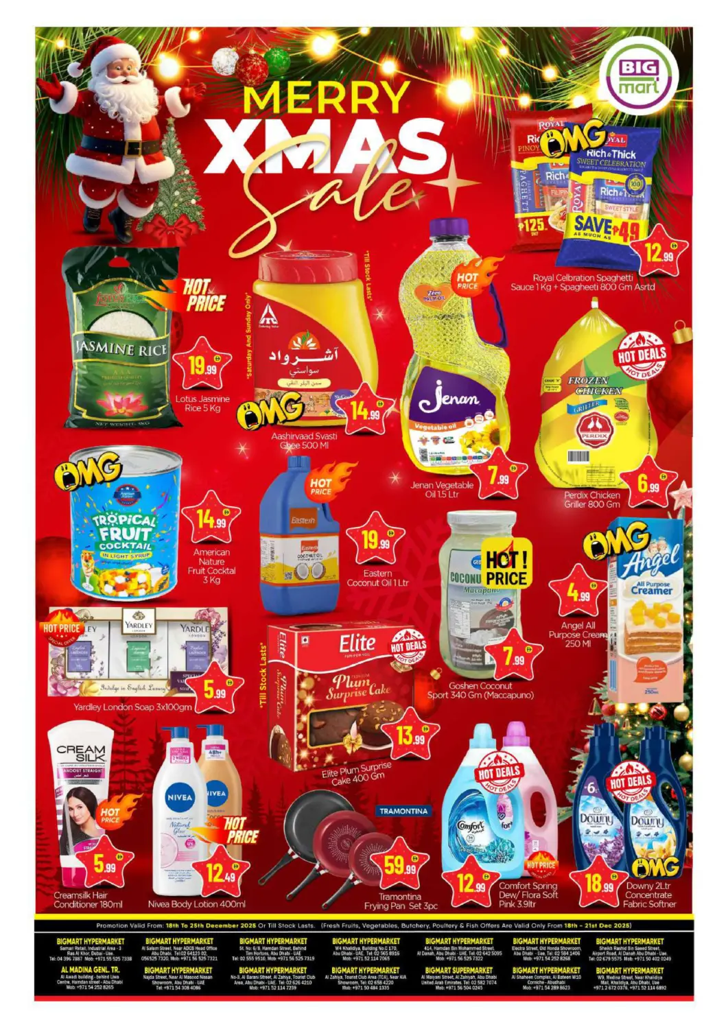 عروض بيج مارت الإمارات العربية المتحدة , الامارات - أبو ظبي في دي٤دي أونلاين. تخفيضات عيد الميلاد. . حتى ٢٥ ديسمبر