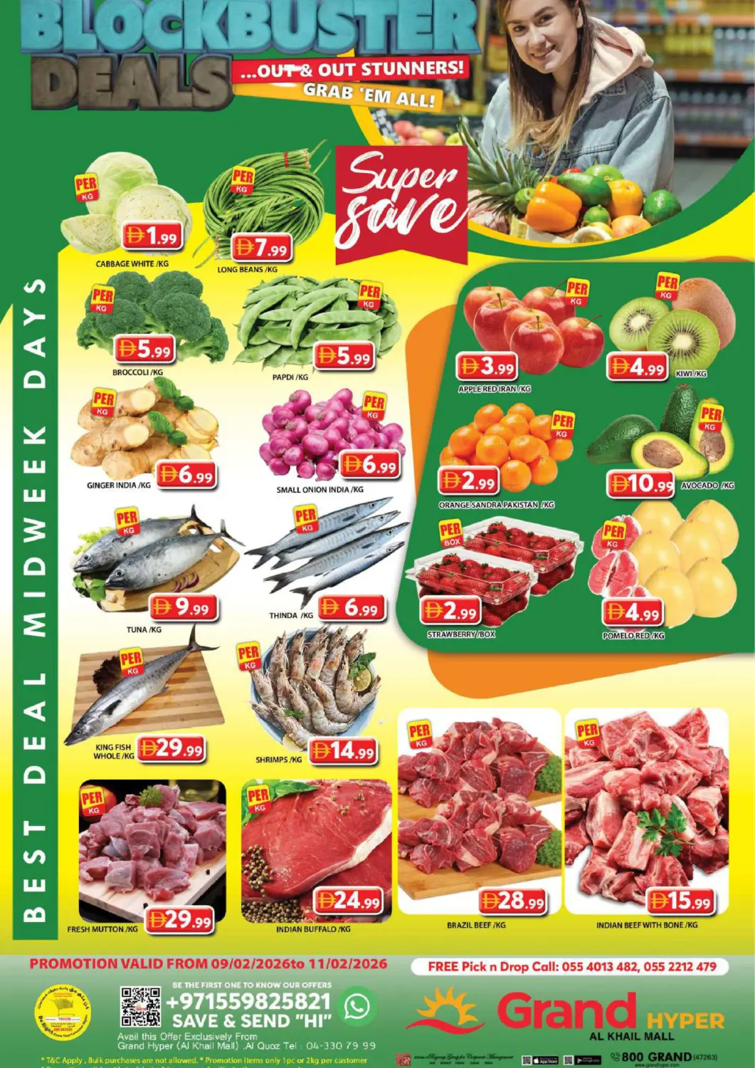 UAE - Dubai Grand Hyper Market offers in D4D Online. Al Khail Mall - Dubai. . Till 11th February