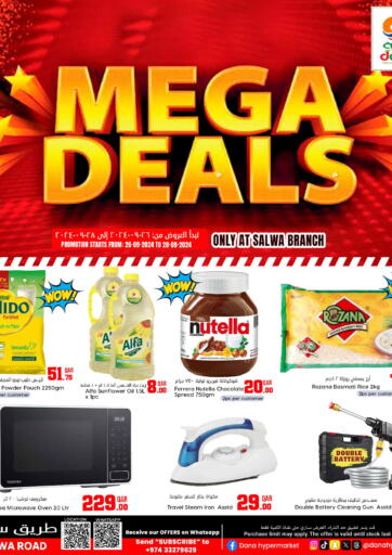 Qatar - Al Khor Dana Hypermarket offers in D4D Online. Mega Deals. . Till 28th September