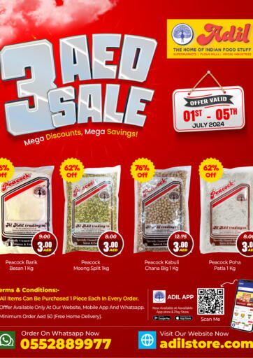 UAE - Sharjah / Ajman Adil Supermarket offers in D4D Online. 3 Aed Sale. . Till 5th July
