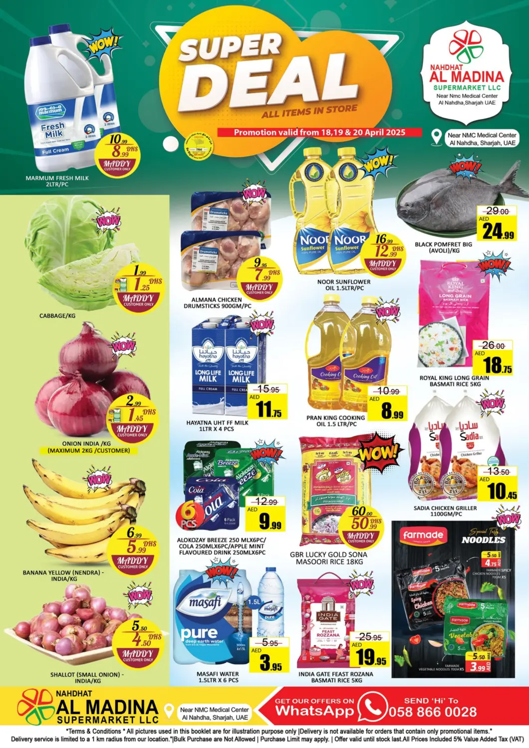UAE - Sharjah / Ajman Al Madina  offers in D4D Online. Nahdhat Al Madina - Sharjah. . Till 20th April